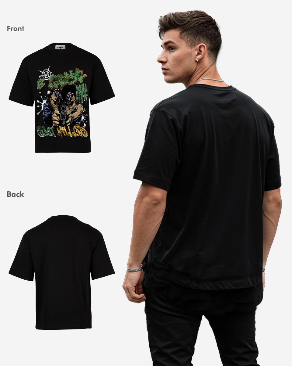 G West Trigger Twins Oversized Tee