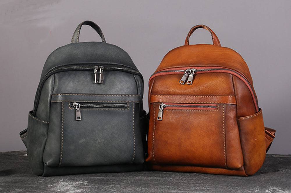 Rossie Viren Women's  Womens Vintage Leather Backpack